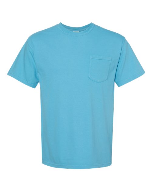 unisex garment-dyed heavyweight pocket t-shirt - 6030