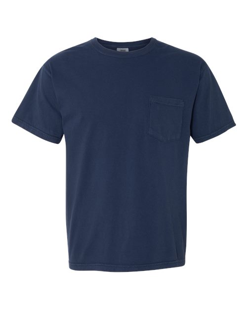 unisex garment-dyed heavyweight pocket t-shirt - 6030