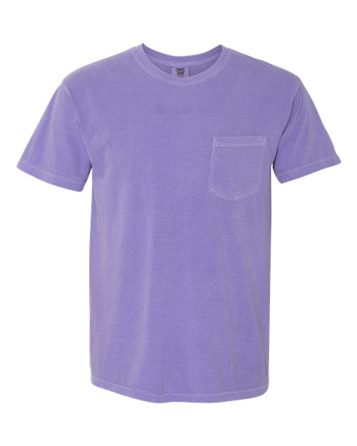unisex garment-dyed heavyweight pocket t-shirt - 6030