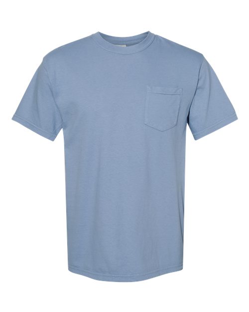 unisex garment-dyed heavyweight pocket t-shirt - 6030
