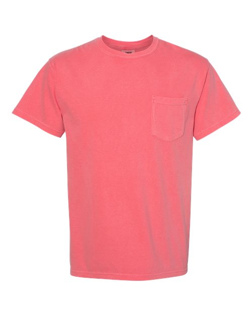 unisex garment-dyed heavyweight pocket t-shirt - 6030