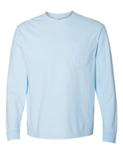 Unisex Garment-Dyed Heavyweight Long Sleeve Pocket T-Shirt - 4410