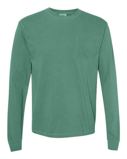 Unisex Garment-Dyed Heavyweight Long Sleeve Pocket T-Shirt - 4410