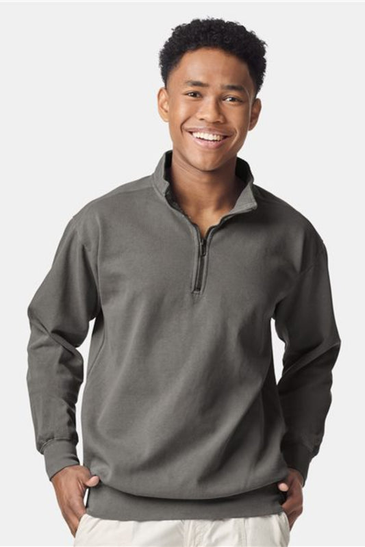 Unisex Garment-Dyed Quarter-Zip Sweatshirt - 1580