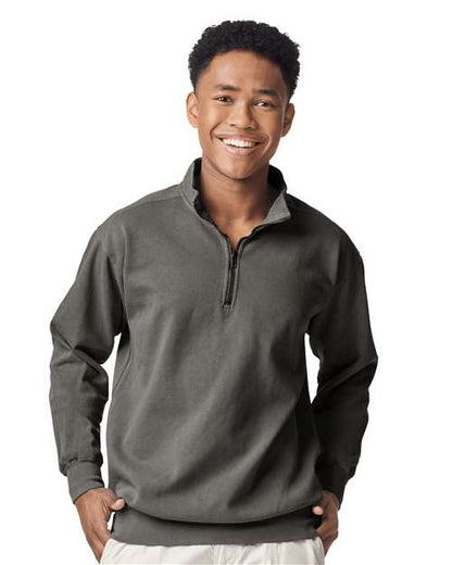 Unisex Garment-Dyed Quarter-Zip Sweatshirt - 1580
