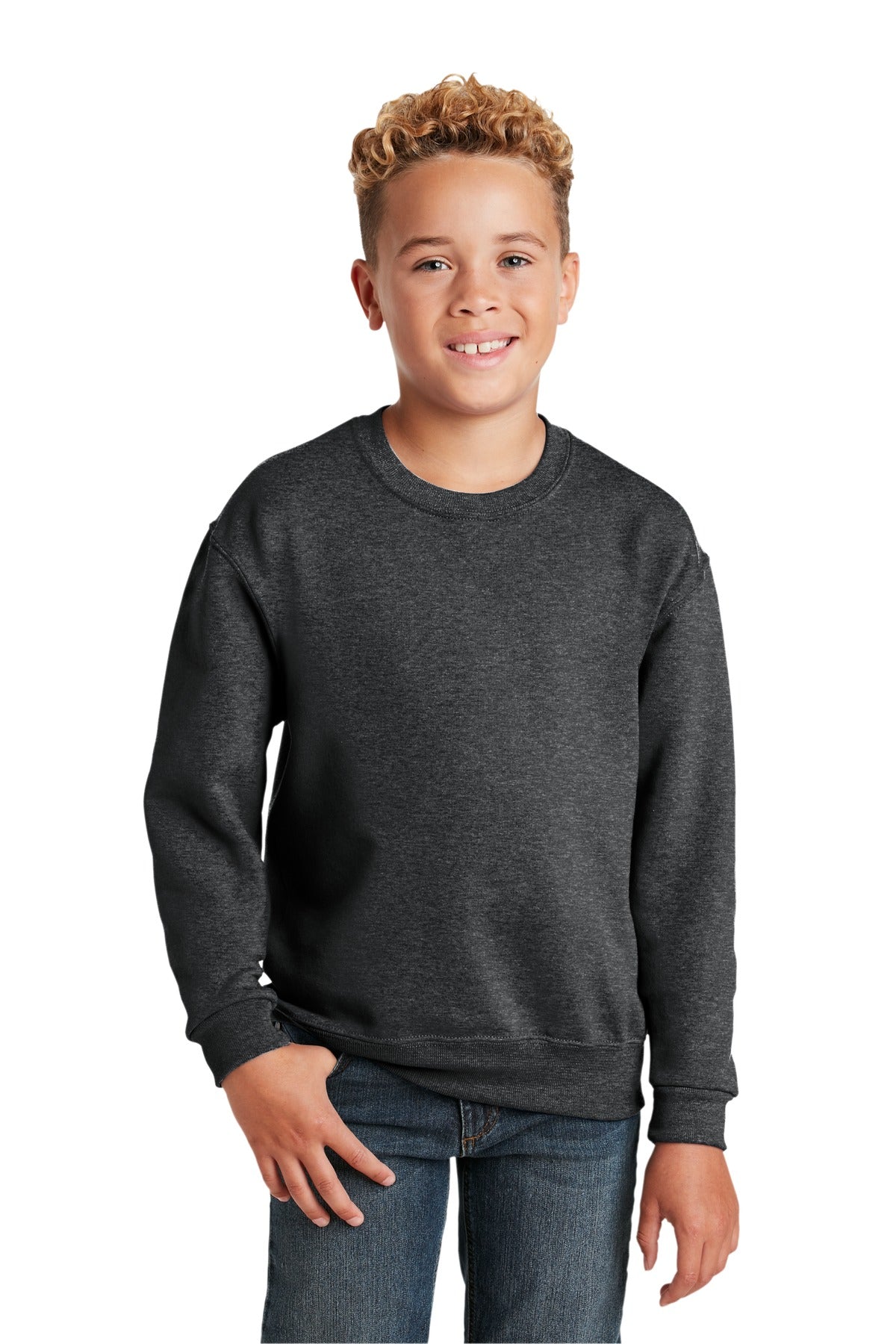 jerzees ®  - youth nublend ®  crewneck sweatshirt.  562b
