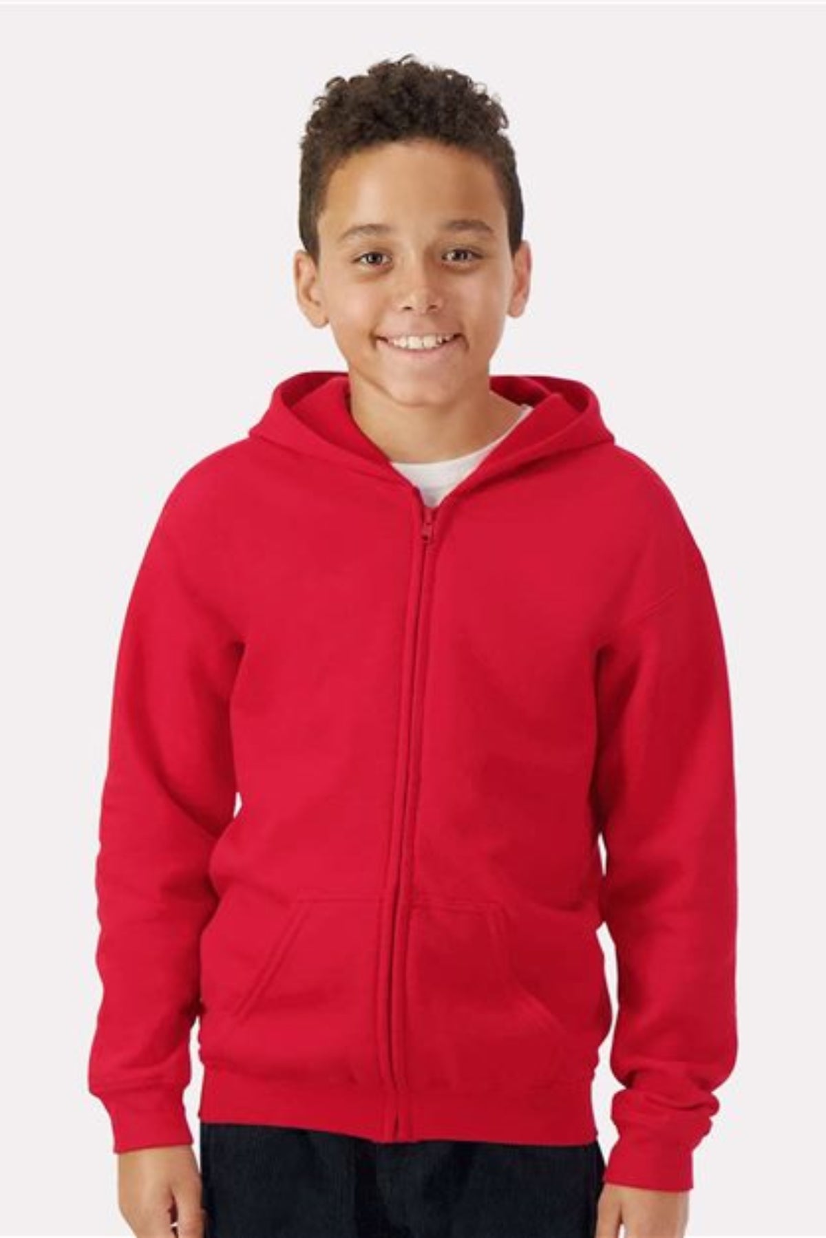 youth heavy blend™ full-zip hooded sweatshirt - 18600b