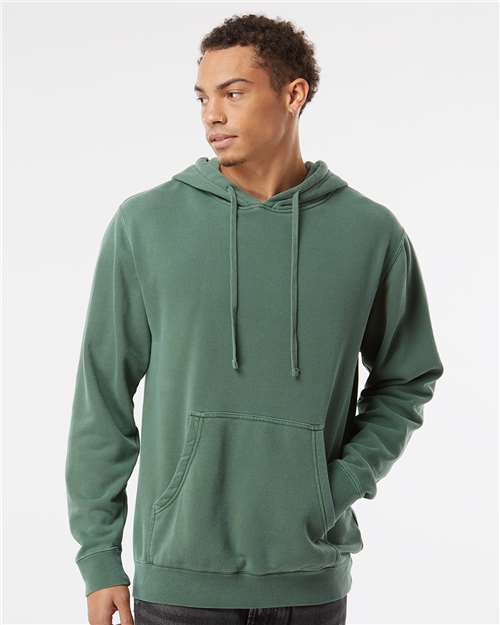unisex midweight pigment-dyed hooded sweatshirt - prm4500