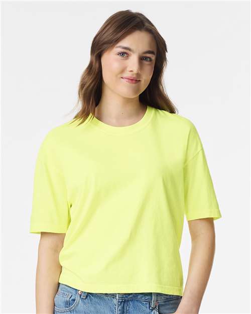 women's garment-dyed heavyweight boxy t-shirt - 3023cl