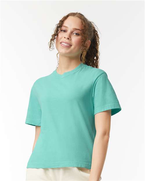 women's garment-dyed heavyweight boxy t-shirt - 3023cl
