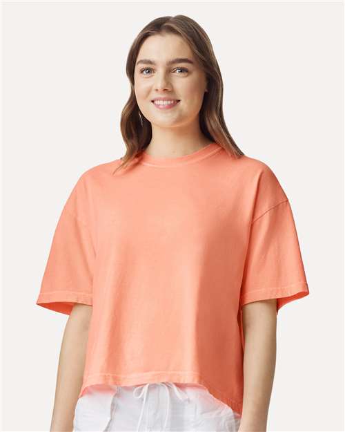 women's garment-dyed heavyweight boxy t-shirt - 3023cl