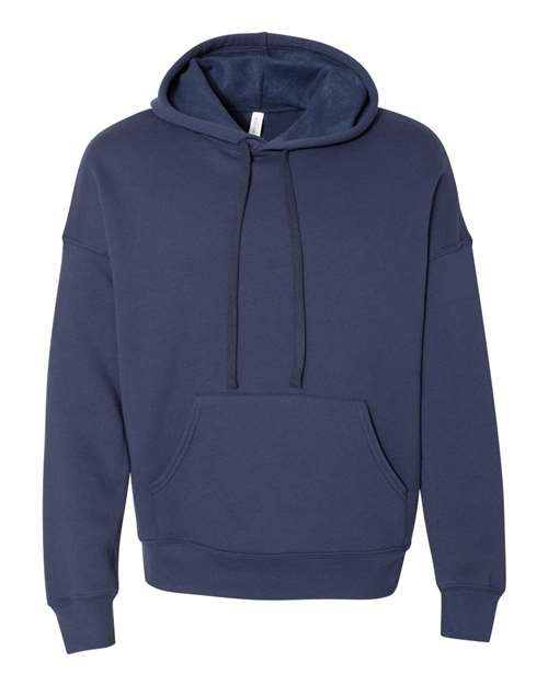 unisex sponge fleece drop shoulder hoodie sweatshirt - 3729