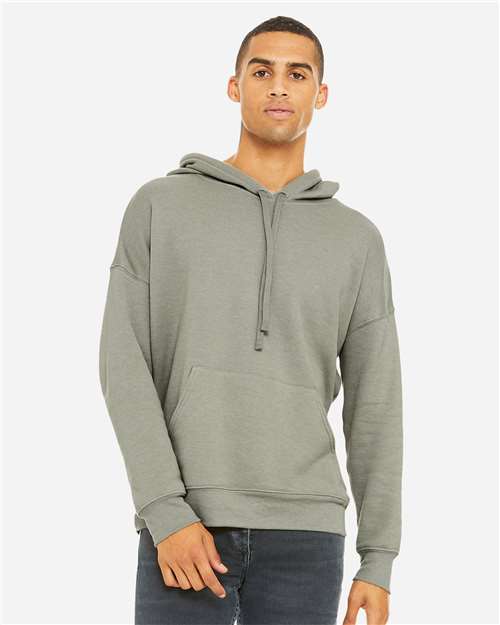 unisex sponge fleece drop shoulder hoodie sweatshirt - 3729