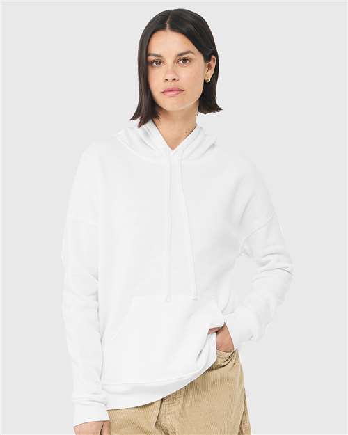 unisex sponge fleece drop shoulder hoodie sweatshirt - 3729