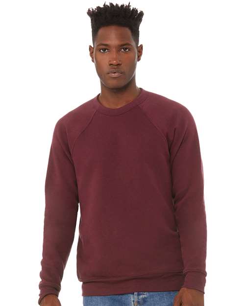 unisex sponge fleece raglan crewneck sweatshirt - 3901