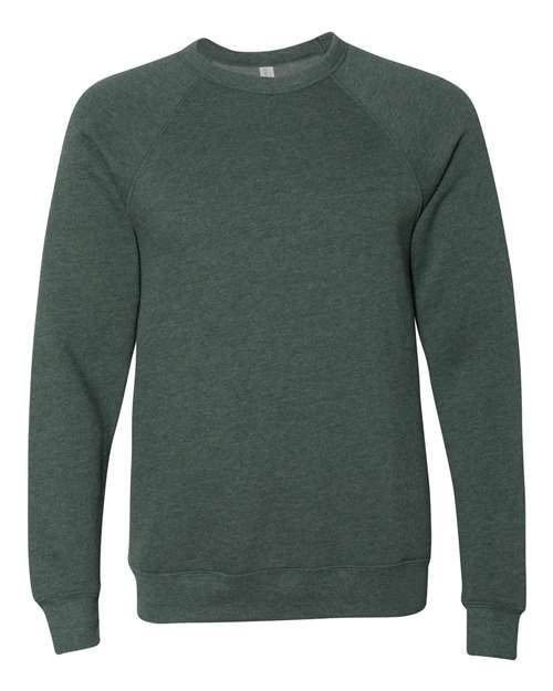 unisex sponge fleece raglan crewneck sweatshirt - 3901