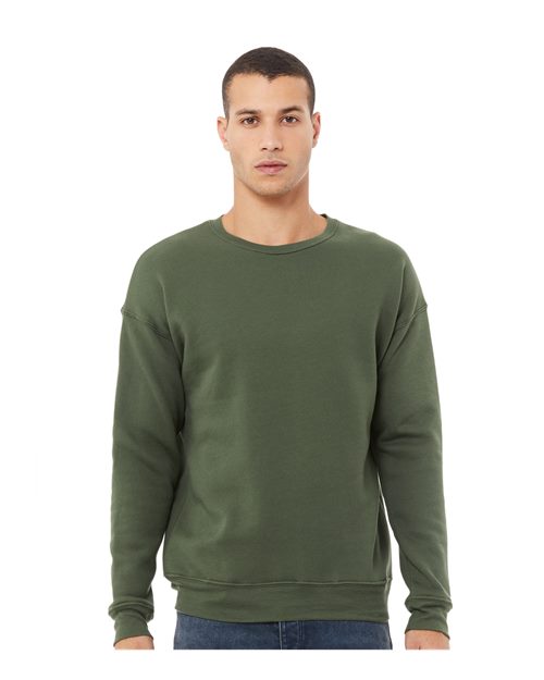unisex sponge fleece drop shoulder crewneck sweatshirt - 3945