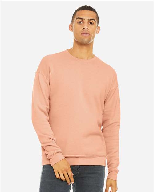 unisex sponge fleece drop shoulder crewneck sweatshirt - 3945