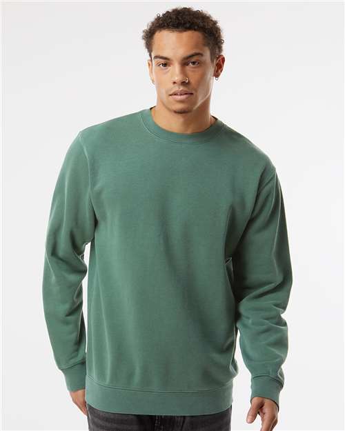 unisex midweight pigment-dyed crewneck sweatshirt - prm3500