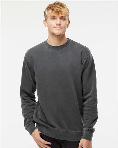 unisex midweight pigment-dyed crewneck sweatshirt - prm3500