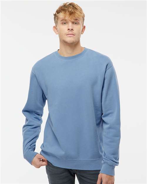 unisex midweight pigment-dyed crewneck sweatshirt - prm3500