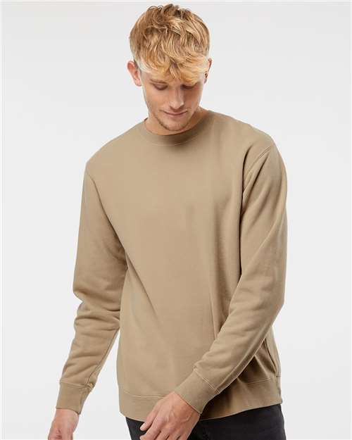unisex midweight pigment-dyed crewneck sweatshirt - prm3500