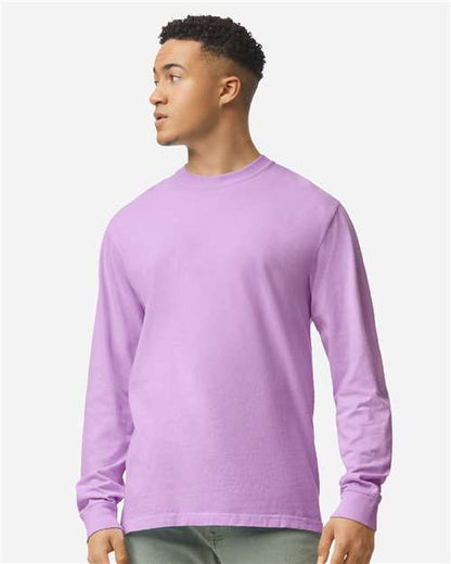 Unisex Garment-Dyed Heavyweight Long Sleeve T-Shirt - 6014