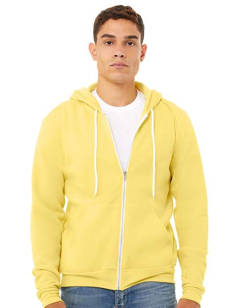 unisex sponge fleece full-zip hoodie sweatshirt - 3739