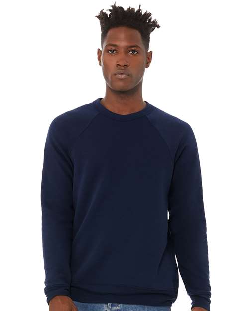 unisex sponge fleece raglan crewneck sweatshirt - 3901