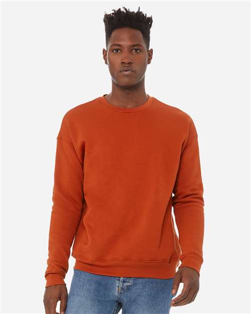 unisex sponge fleece drop shoulder crewneck sweatshirt - 3945