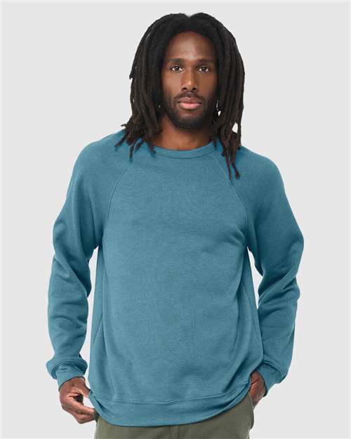 unisex sponge fleece raglan crewneck sweatshirt - 3901