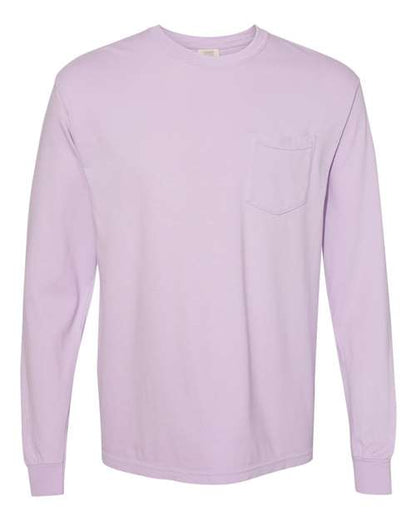 Unisex Garment-Dyed Heavyweight Long Sleeve Pocket T-Shirt - 4410