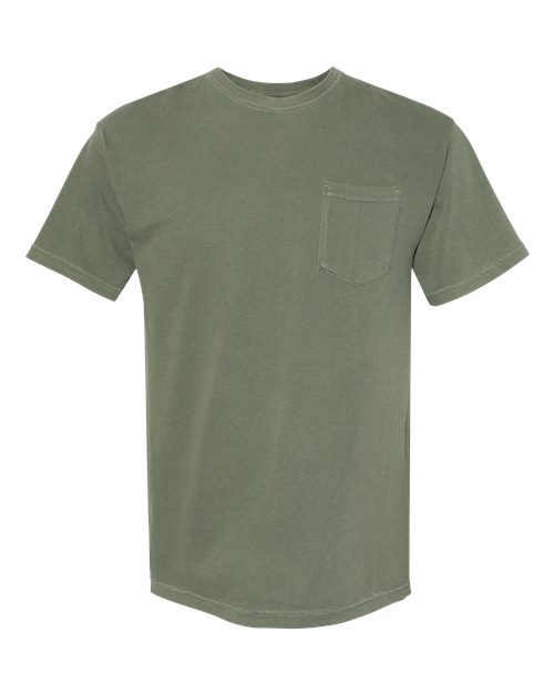 unisex garment-dyed heavyweight pocket t-shirt - 6030
