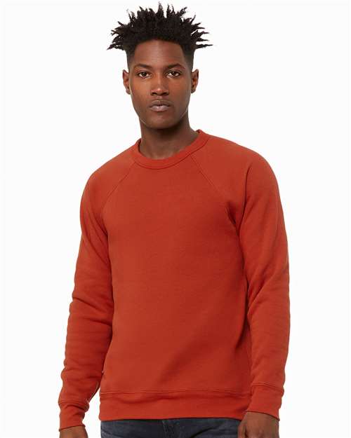 unisex sponge fleece raglan crewneck sweatshirt - 3901