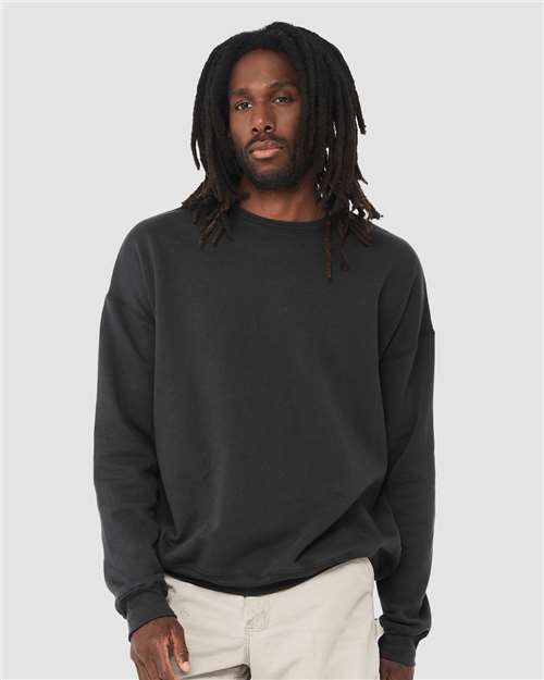 unisex sponge fleece drop shoulder crewneck sweatshirt - 3945