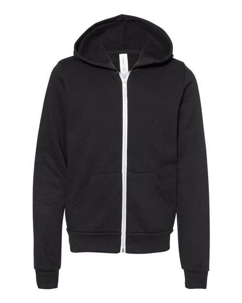 youth sponge fleece full-zip hoodie sweatshirt - 3739y