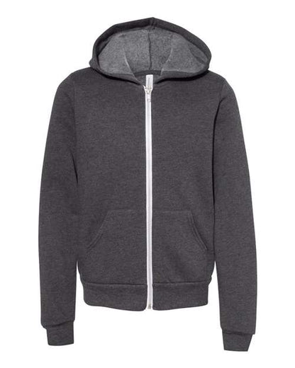 Youth Sponge Fleece Full-Zip Hoodie Sweatshirt - 3739Y