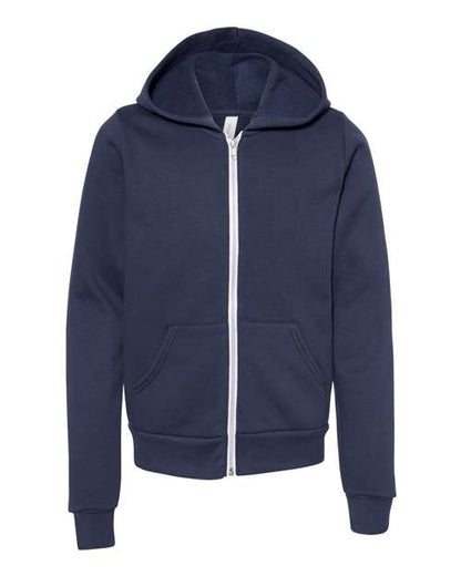 Youth Sponge Fleece Full-Zip Hoodie Sweatshirt - 3739Y