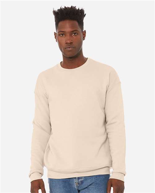 unisex sponge fleece drop shoulder crewneck sweatshirt - 3945