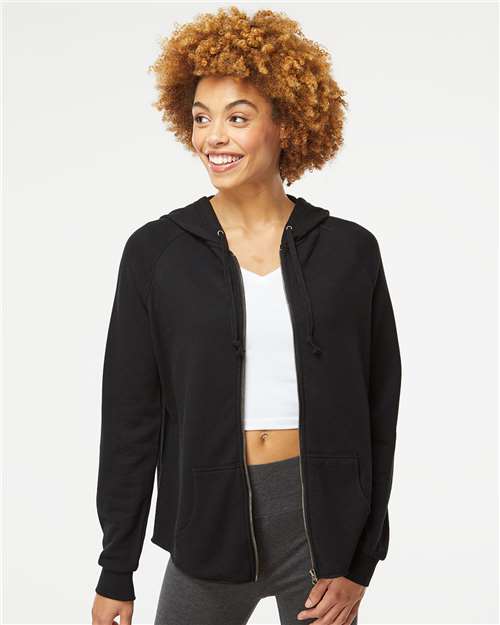 women's california wave wash full-zip hooded sweatshirt - prm2500z