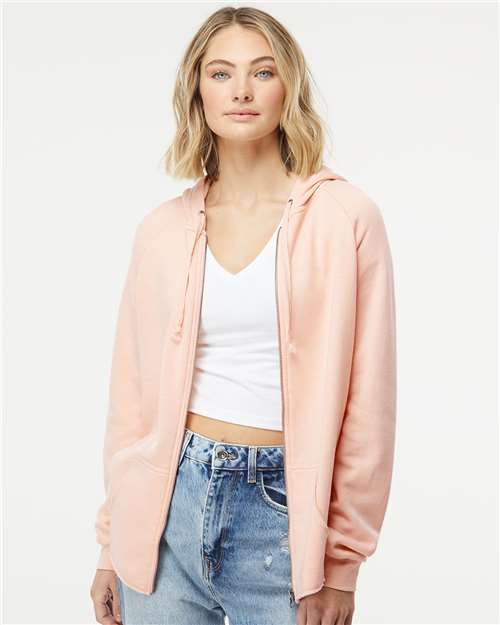 women's california wave wash full-zip hooded sweatshirt - prm2500z
