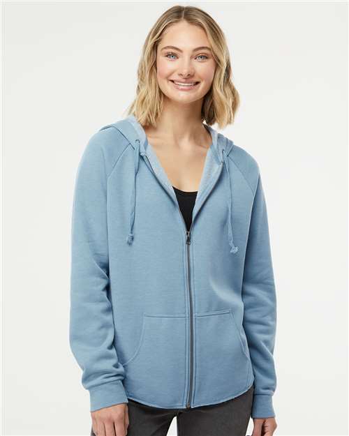women's california wave wash full-zip hooded sweatshirt - prm2500z