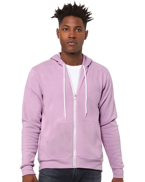 unisex sponge fleece full-zip hoodie sweatshirt - 3739