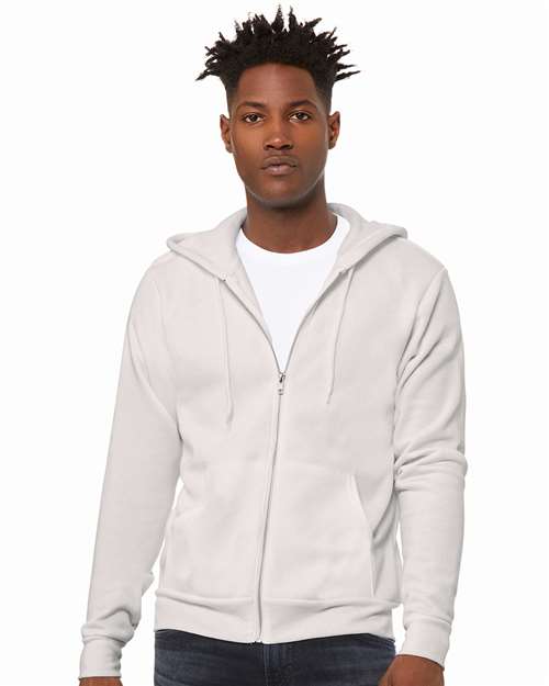 unisex sponge fleece full-zip hoodie sweatshirt - 3739
