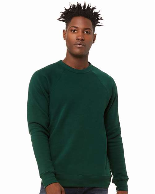 unisex sponge fleece raglan crewneck sweatshirt - 3901
