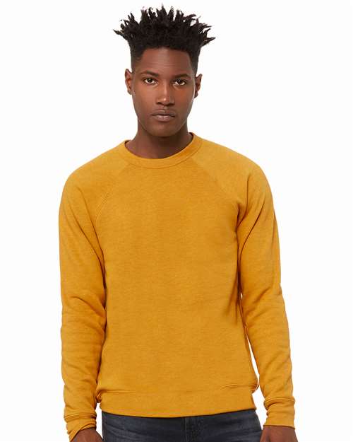 unisex sponge fleece raglan crewneck sweatshirt - 3901