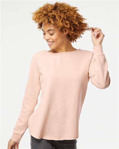women's california wave wash crewneck sweatshirt - prm2000