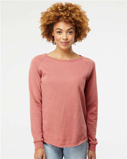 women's california wave wash crewneck sweatshirt - prm2000