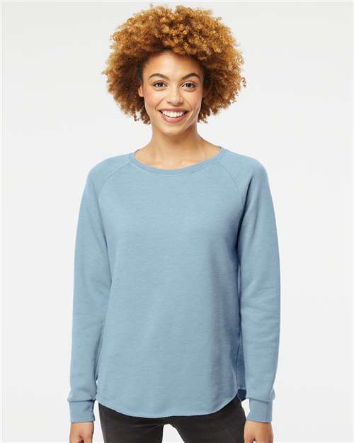 women's california wave wash crewneck sweatshirt - prm2000