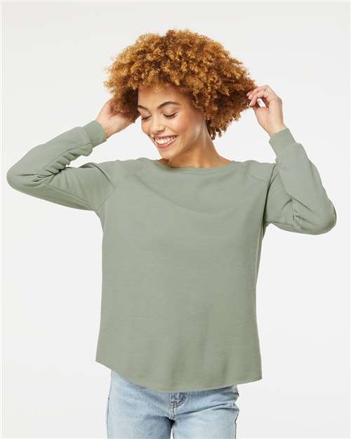 women's california wave wash crewneck sweatshirt - prm2000